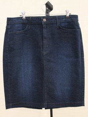 Just Black Dark Blue Denim Skirt Size XL